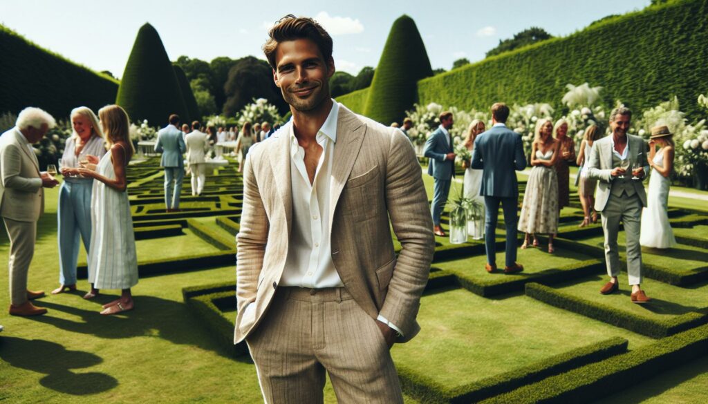 what should a man wear to an outdoor summer wedding